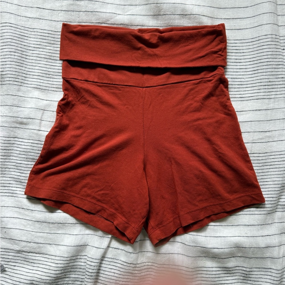 Indigo Luna Moon Shorts in Clay S out of stock on website and discontinued
